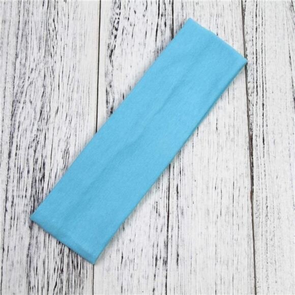 Headbands Hairband Exercise Bands Cotton Soft and Stretchy Elastic Solid Color - Picture 3 of 4